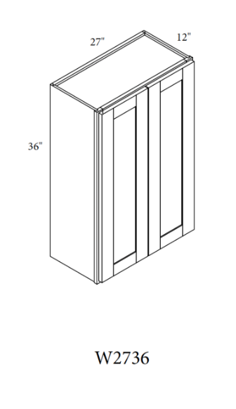 36" High Wall Cabinets - Double Doors