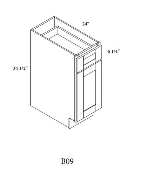 1 Door 1 Drawer Base Cabinet