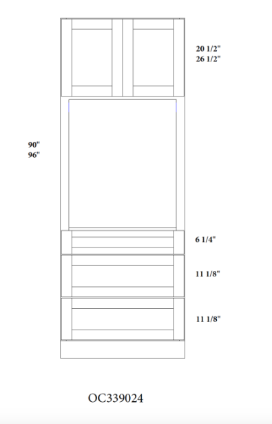 33" Single Oven Cabinet