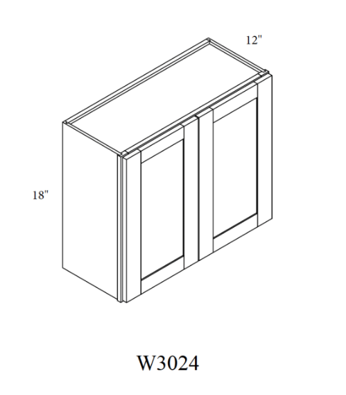24" High Wall Cabinets