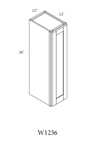 36" High Wall Cabinets - Single Door
